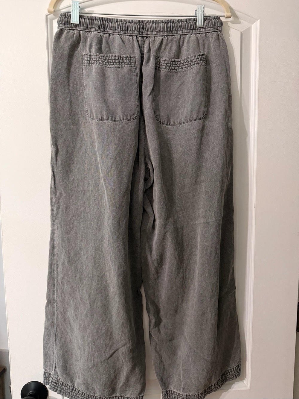 Joie Gray Wide-Leg cropped pants - Picture 3 of 6